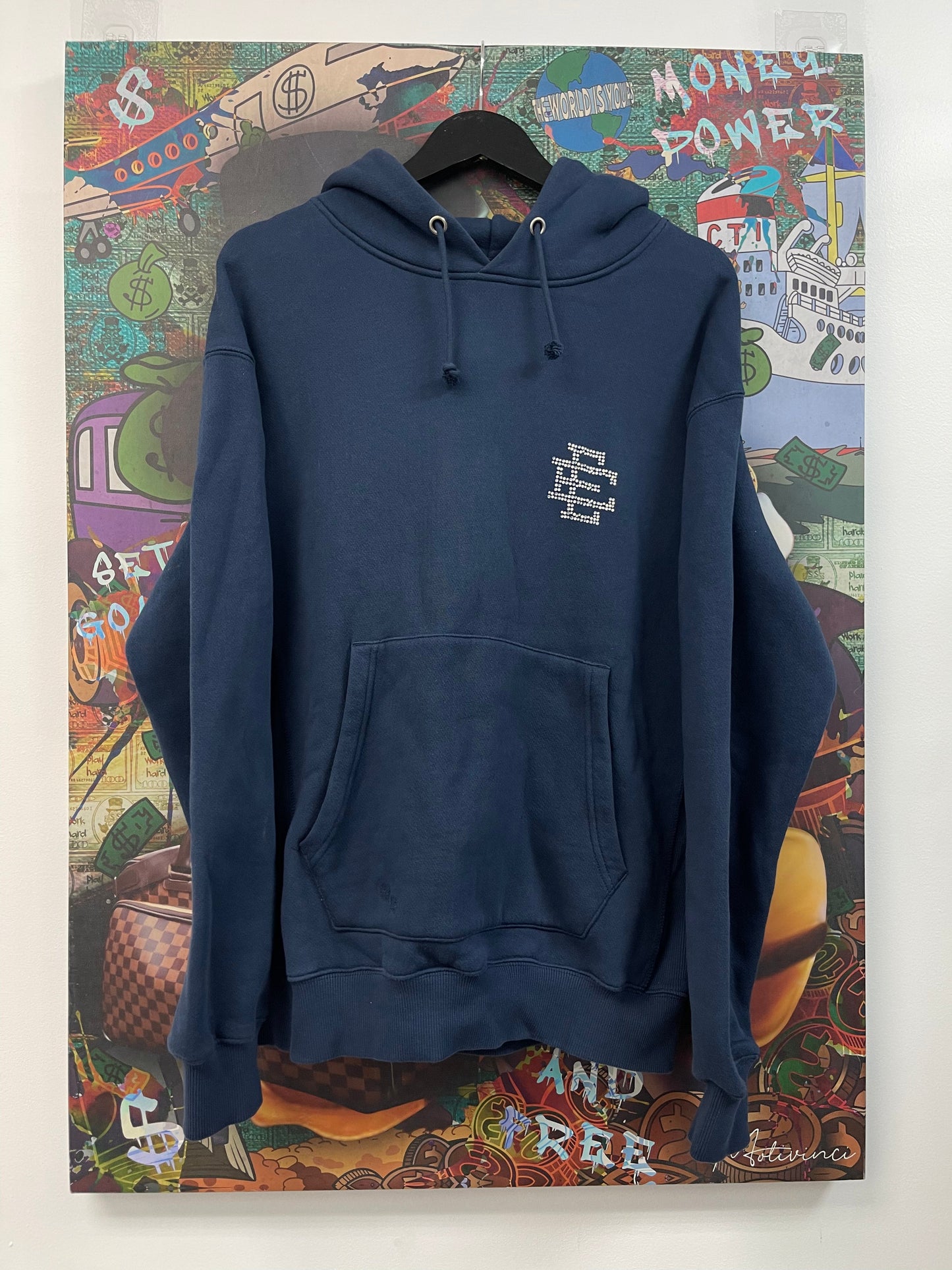 Eric Emanuel Navy Swarovski Hoodie