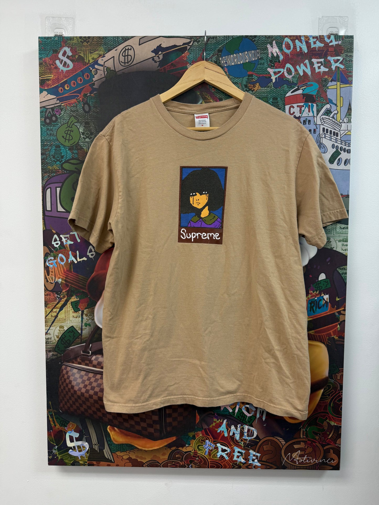 Supreme Beige Digital Face Tee