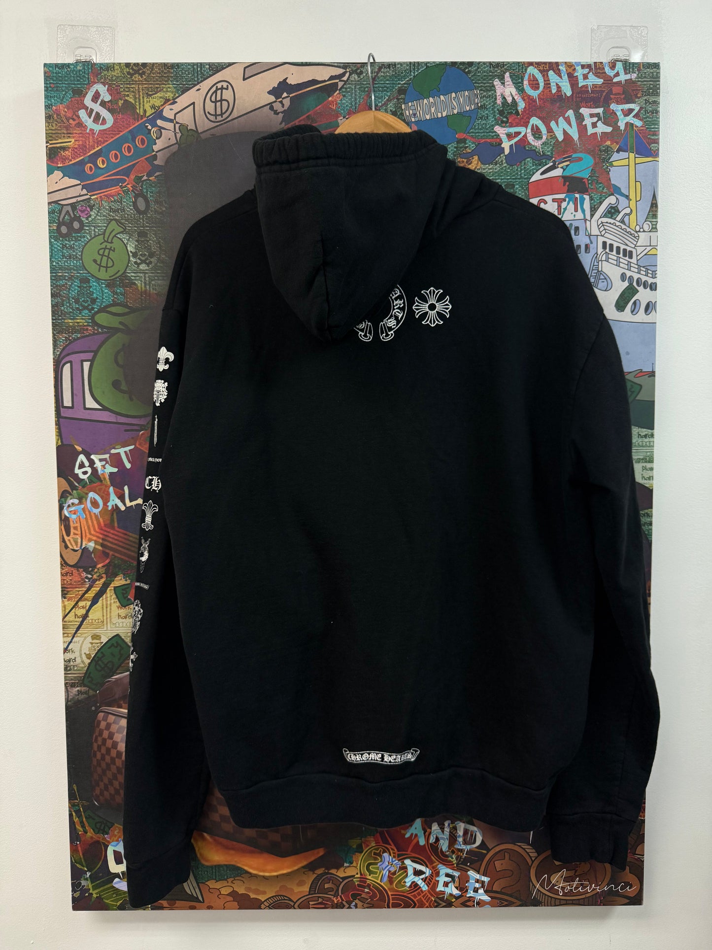 Chrome Hearts Black Eye Chart Multi Logo Hoodie