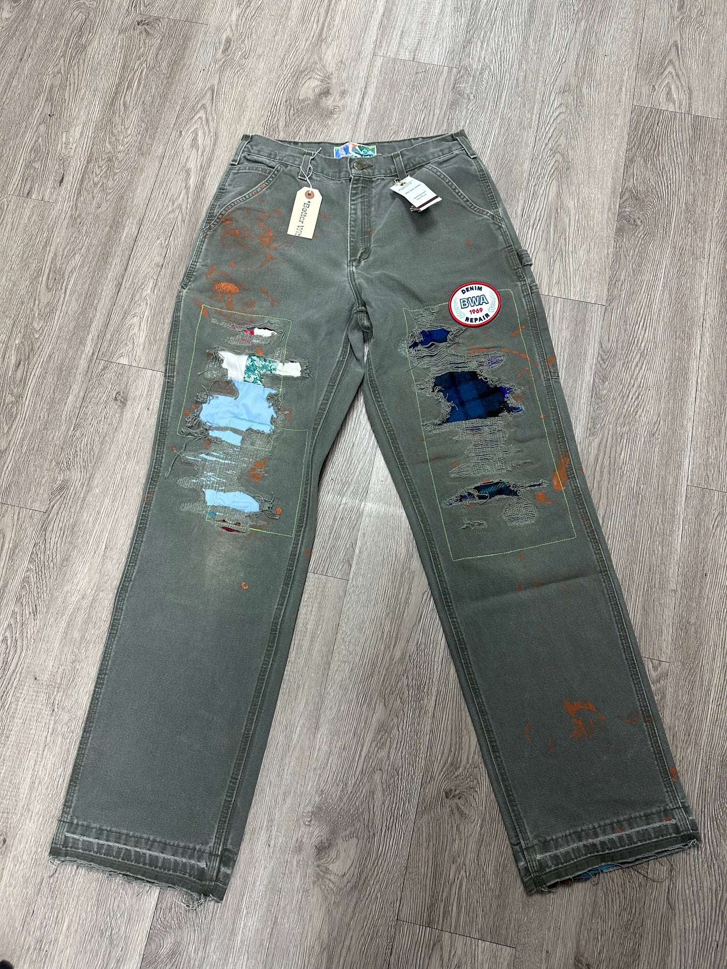 Better with Age "Winslow" Olive Jeans