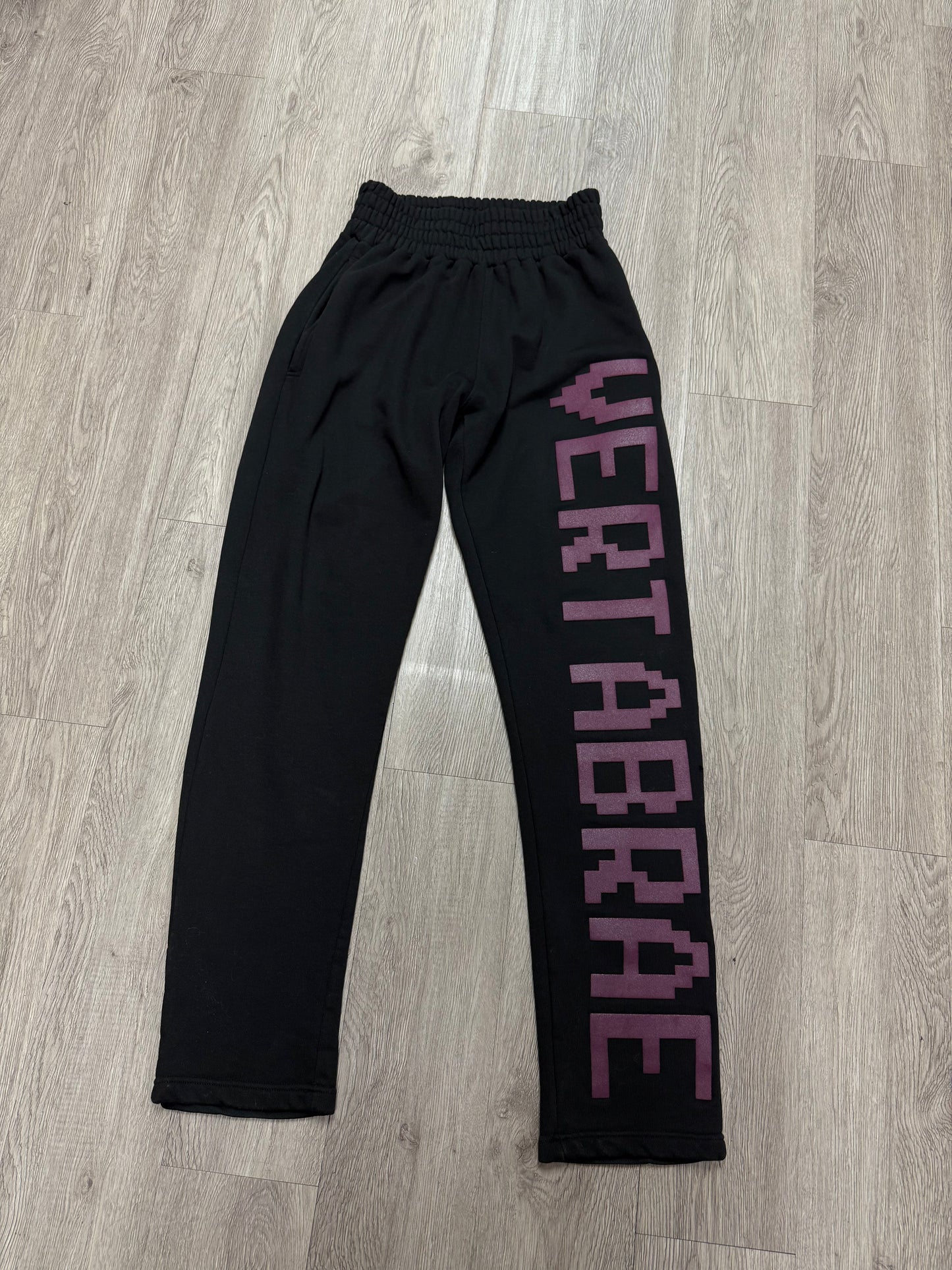 Vertabrae Black Purple Sweats