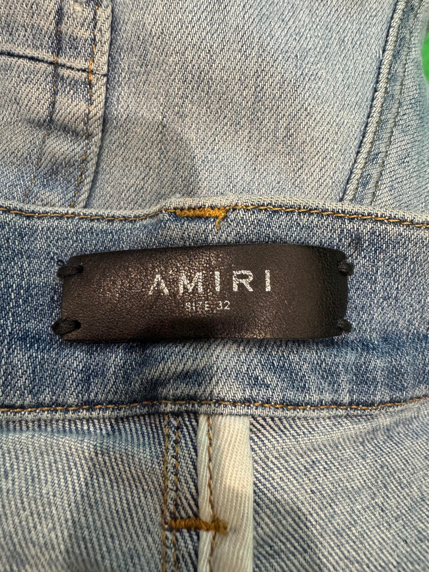 Amiri Thrasher Multi Color Light Wash Jeans