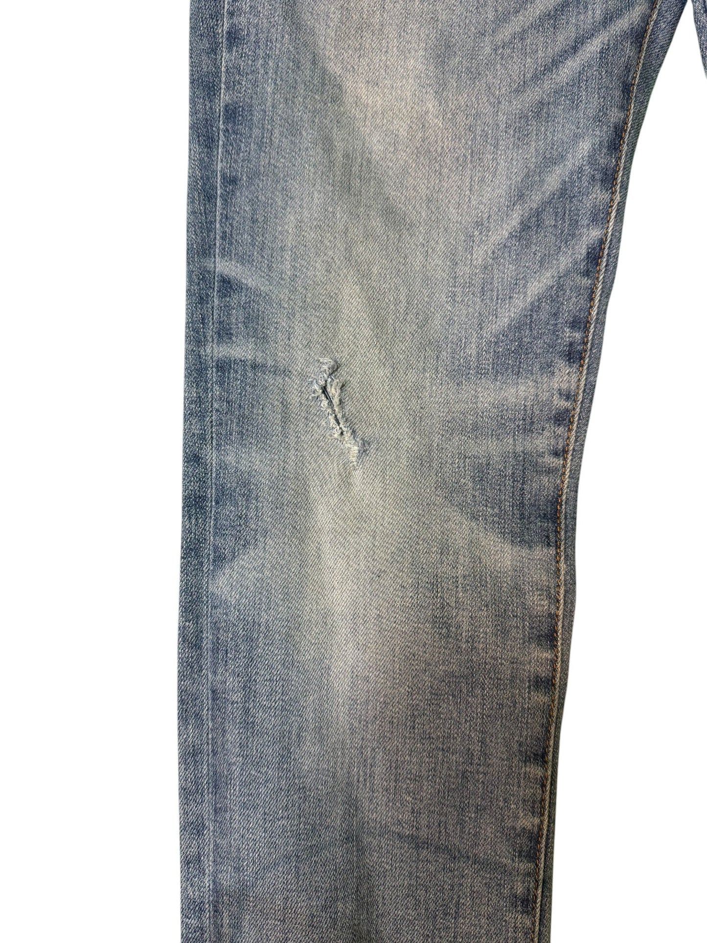 Amiri Knee Rip Light Wash Jeans