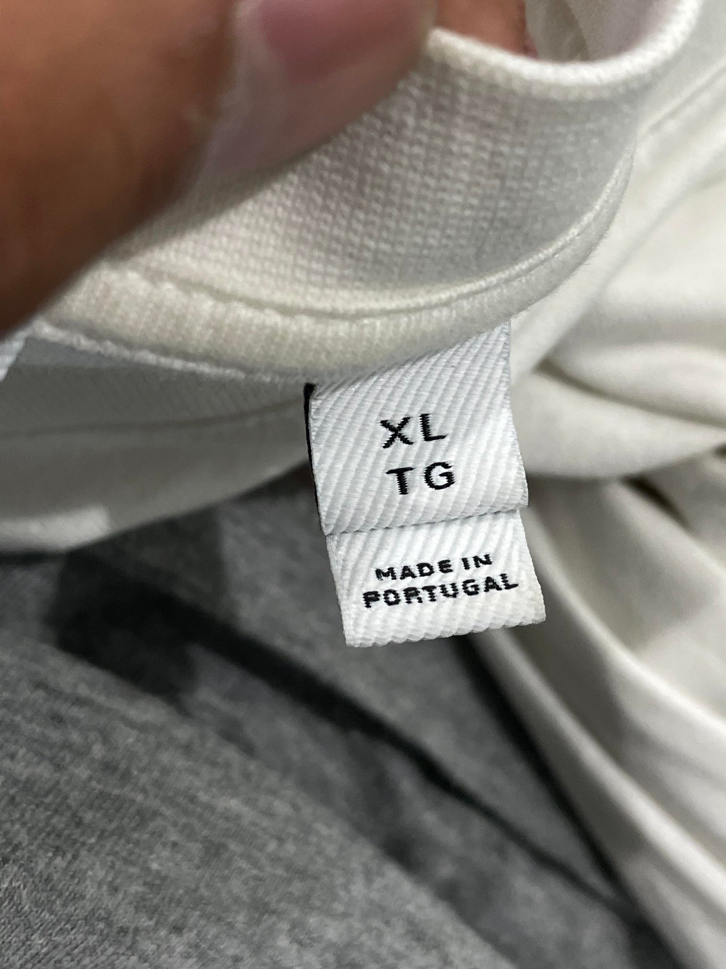 Burberry TB Logo LS White Black Sweater