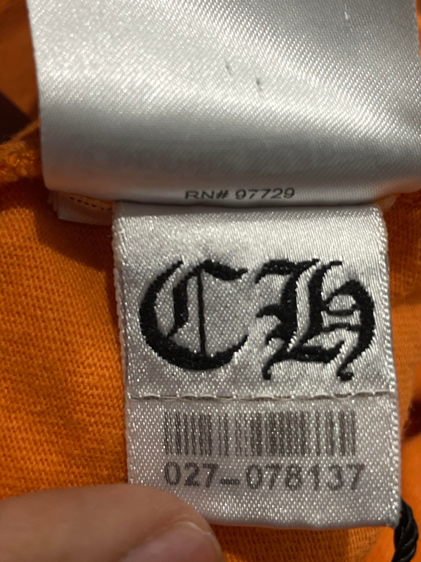 Chrome Hearts Matty Boy Link LS Orange Tee