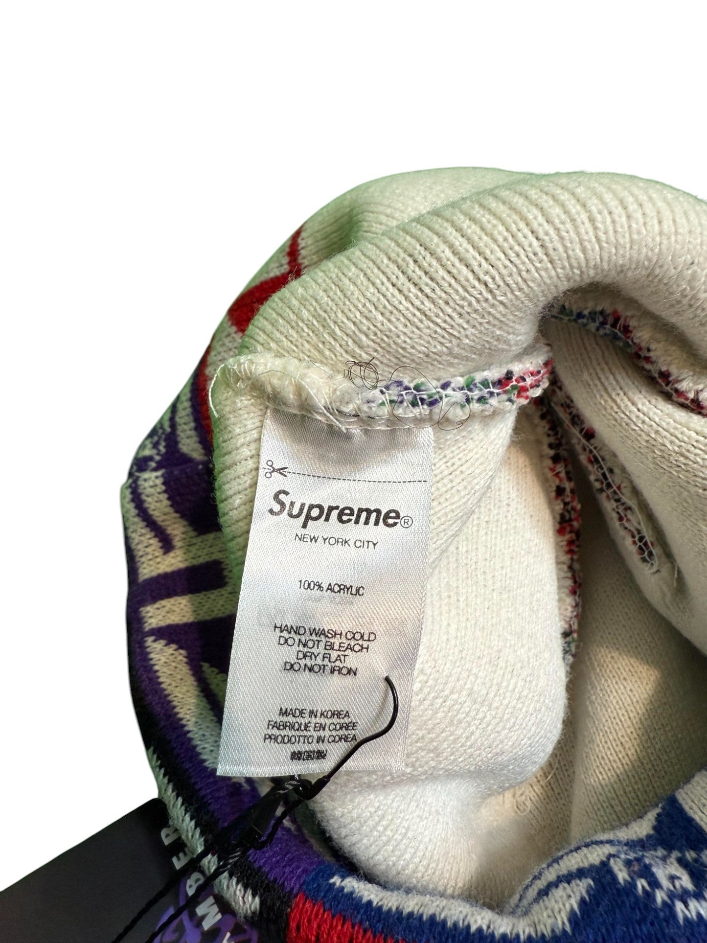 Supreme Geo Multi Color Beanie