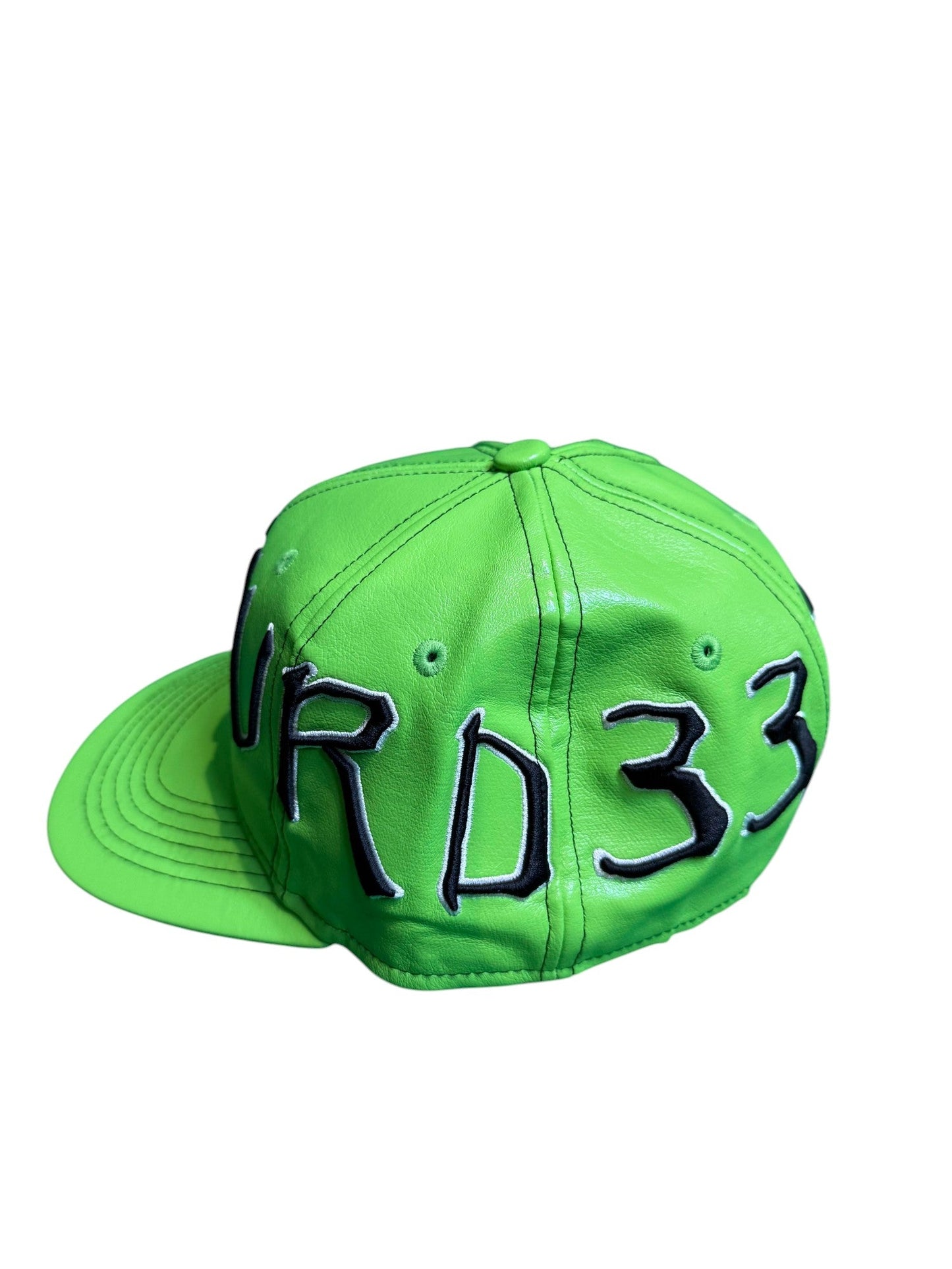 Murder FM Fitted Slime Green Cap
