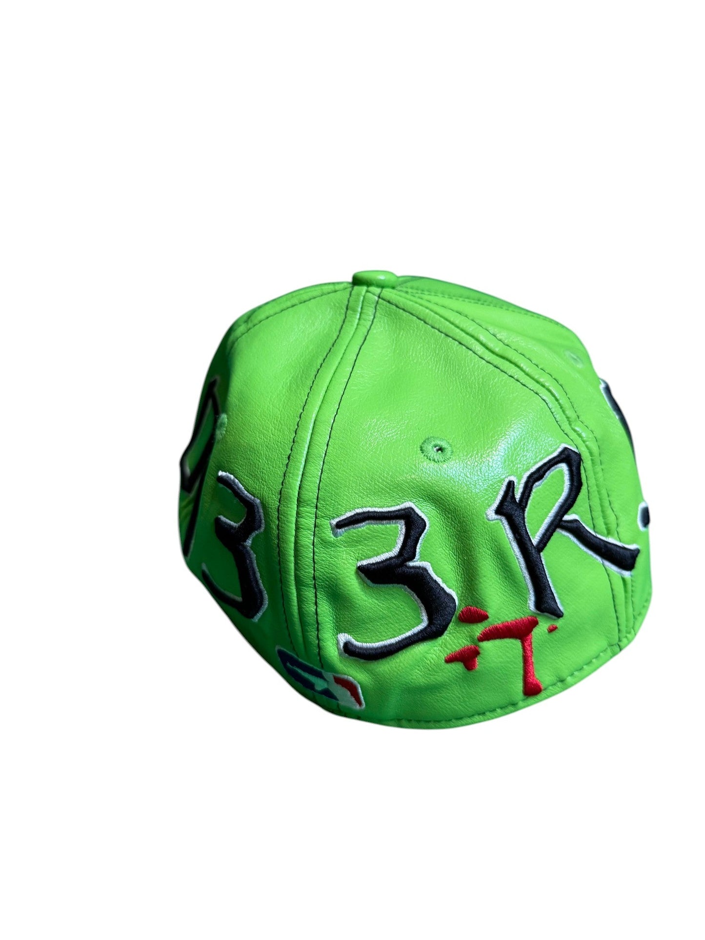 Murder FM Fitted Slime Green Cap