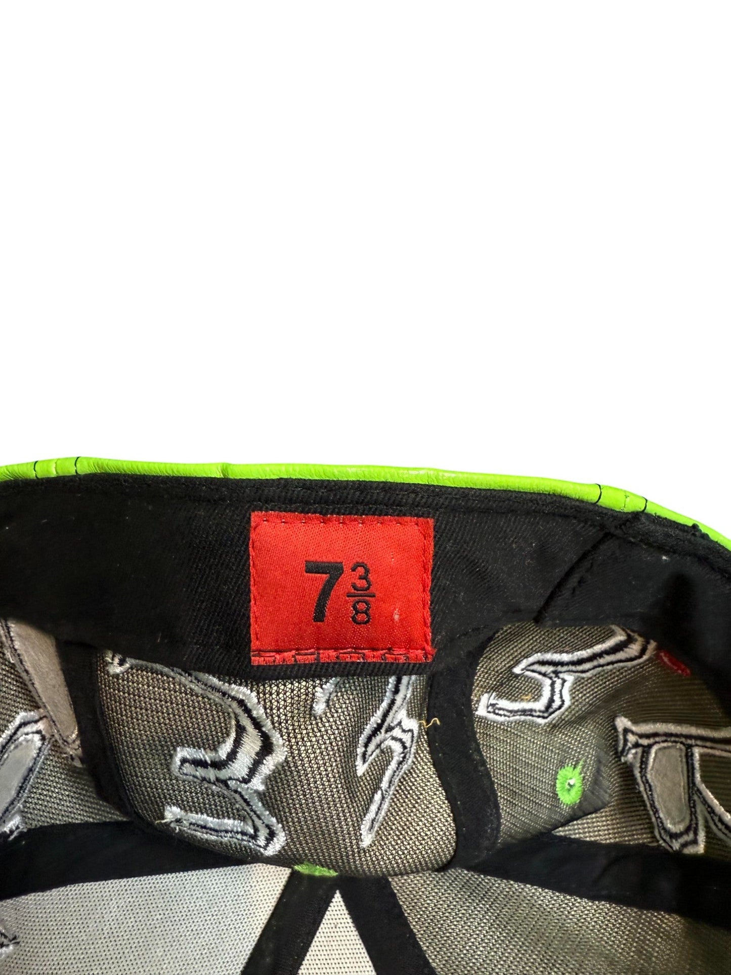 Murder FM Fitted Slime Green Cap