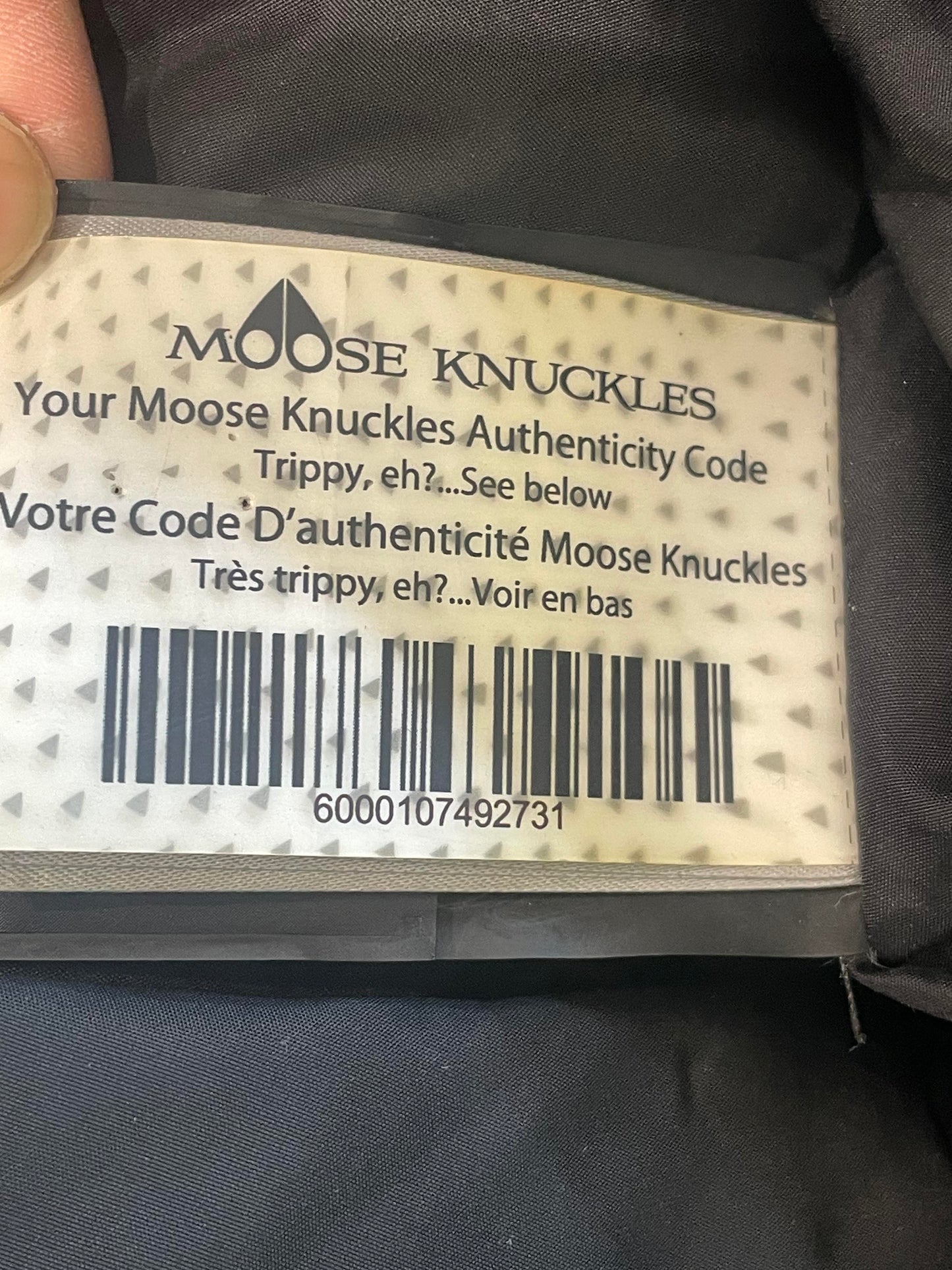 Moose Knuckles Navy & Black Fur Parka