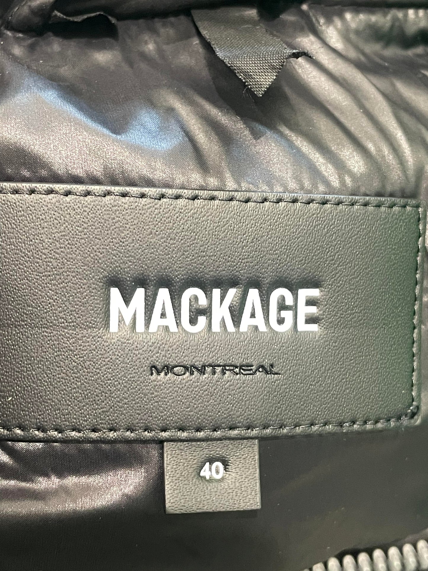 Mackage Black Puffer Coat