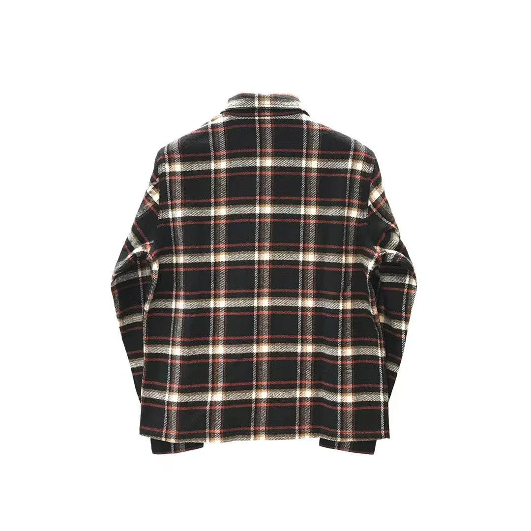 Chrome Hearts "Work Dog" Flannel Button Down Shirt