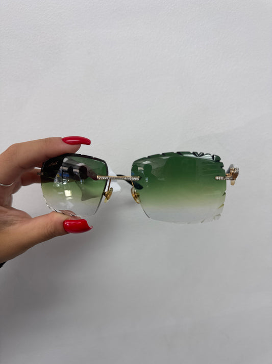Cartier Diamond Green Jaguar Frames