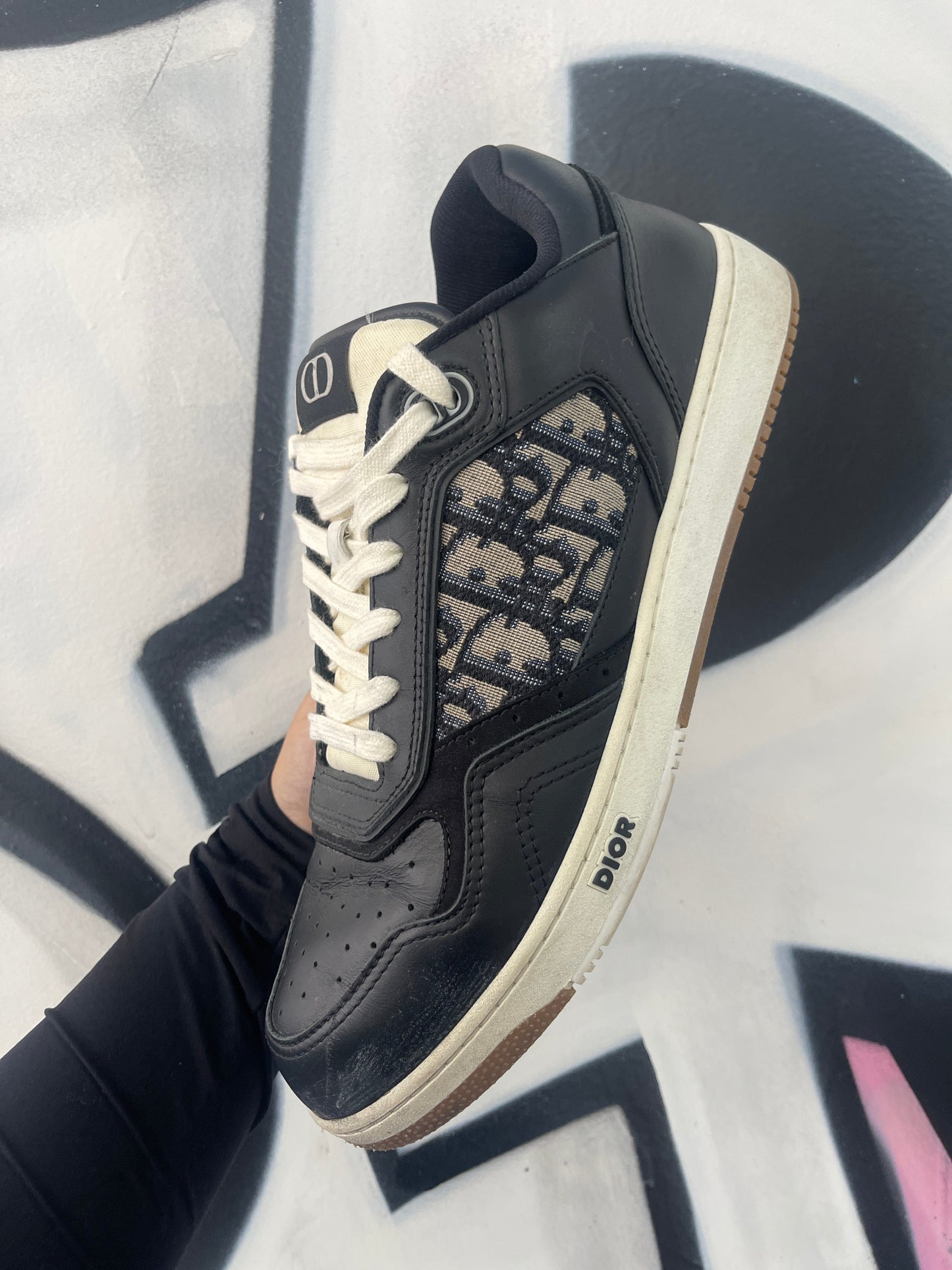 Dior B27 Black Monogram Sneakers
