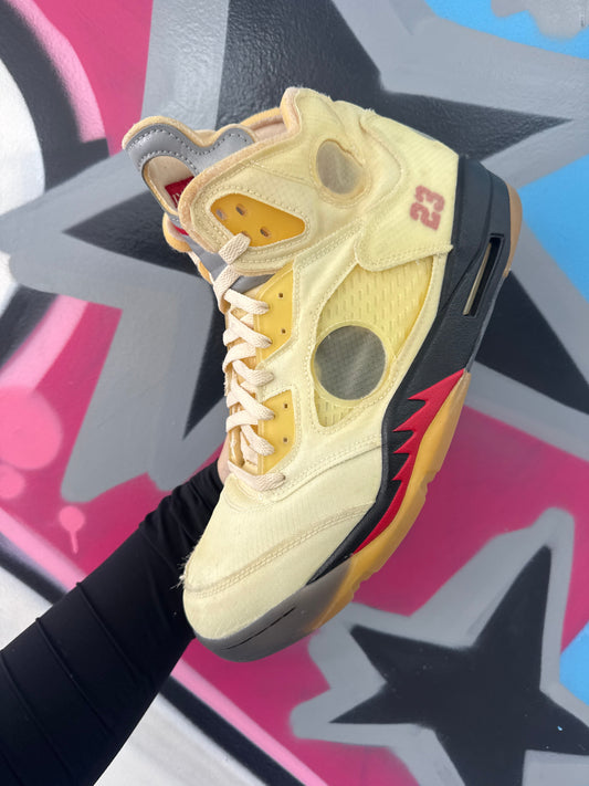 Jordan 5 Off White Sail Used 12.5 No Box