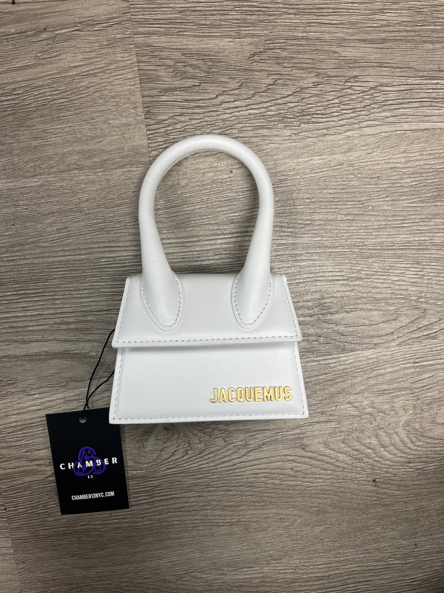 Jacquemus Mini Leather White Crossbody Bag