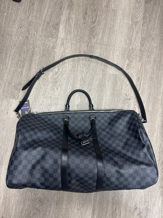 LV Black Damier Duffle Bag