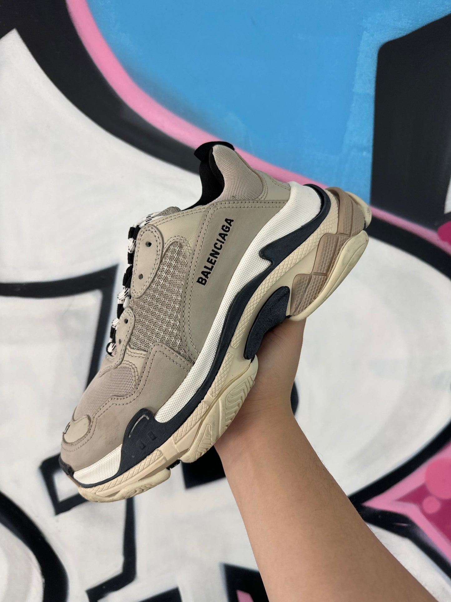 Balenciaga Triple S Grey Black Sneakers