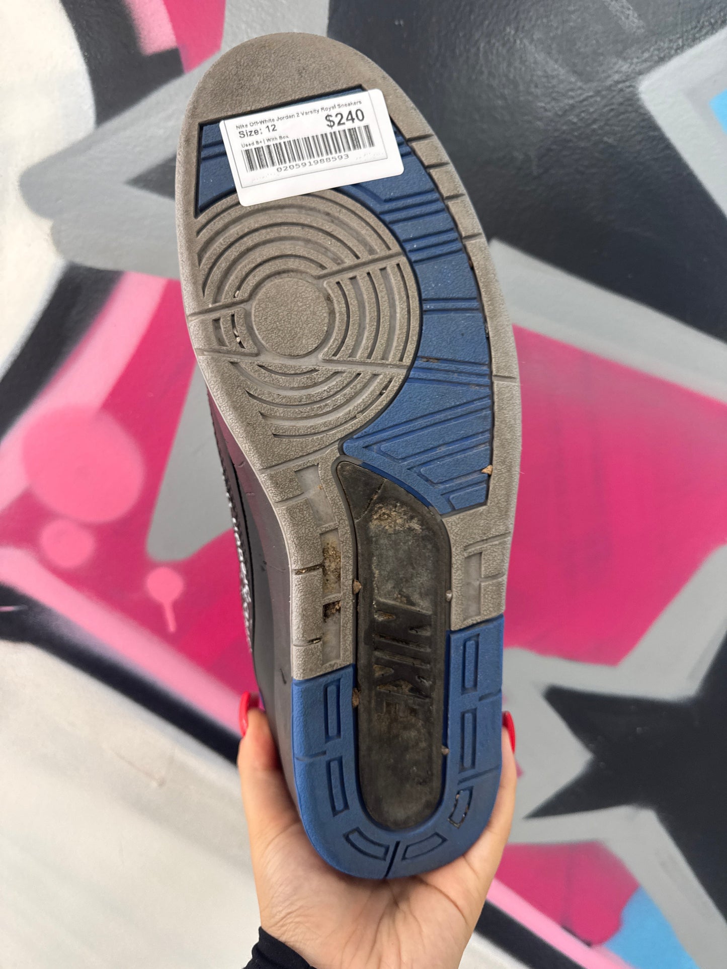 Nike Off-White Jordan 2 Varsity Royal Sneakers