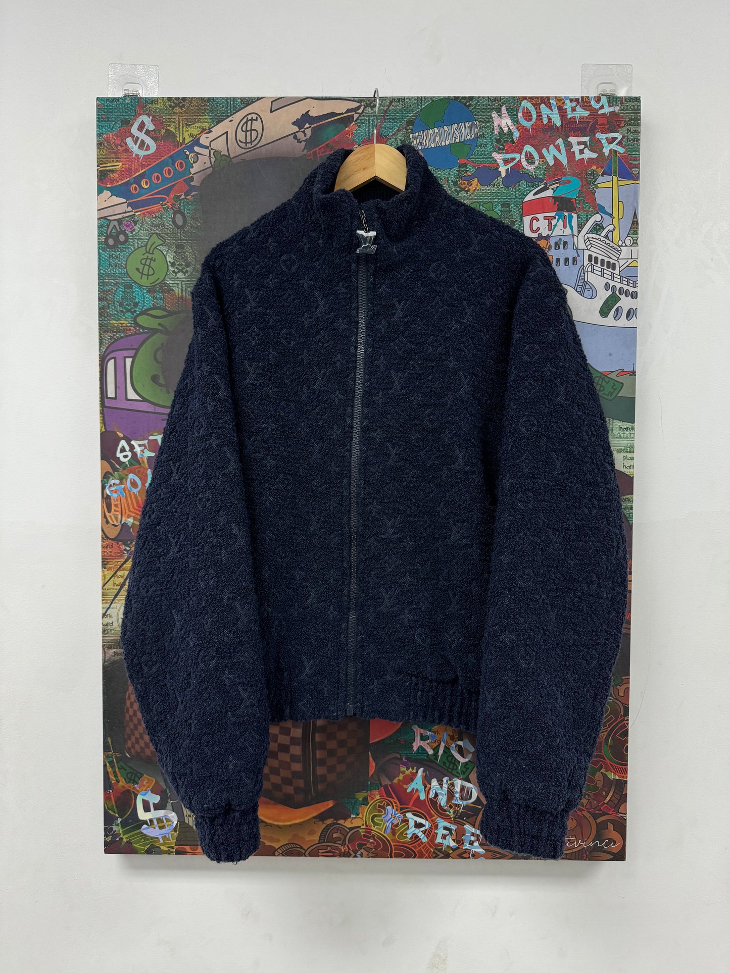 LV Navy Fleece Used Medium (Runs Big)