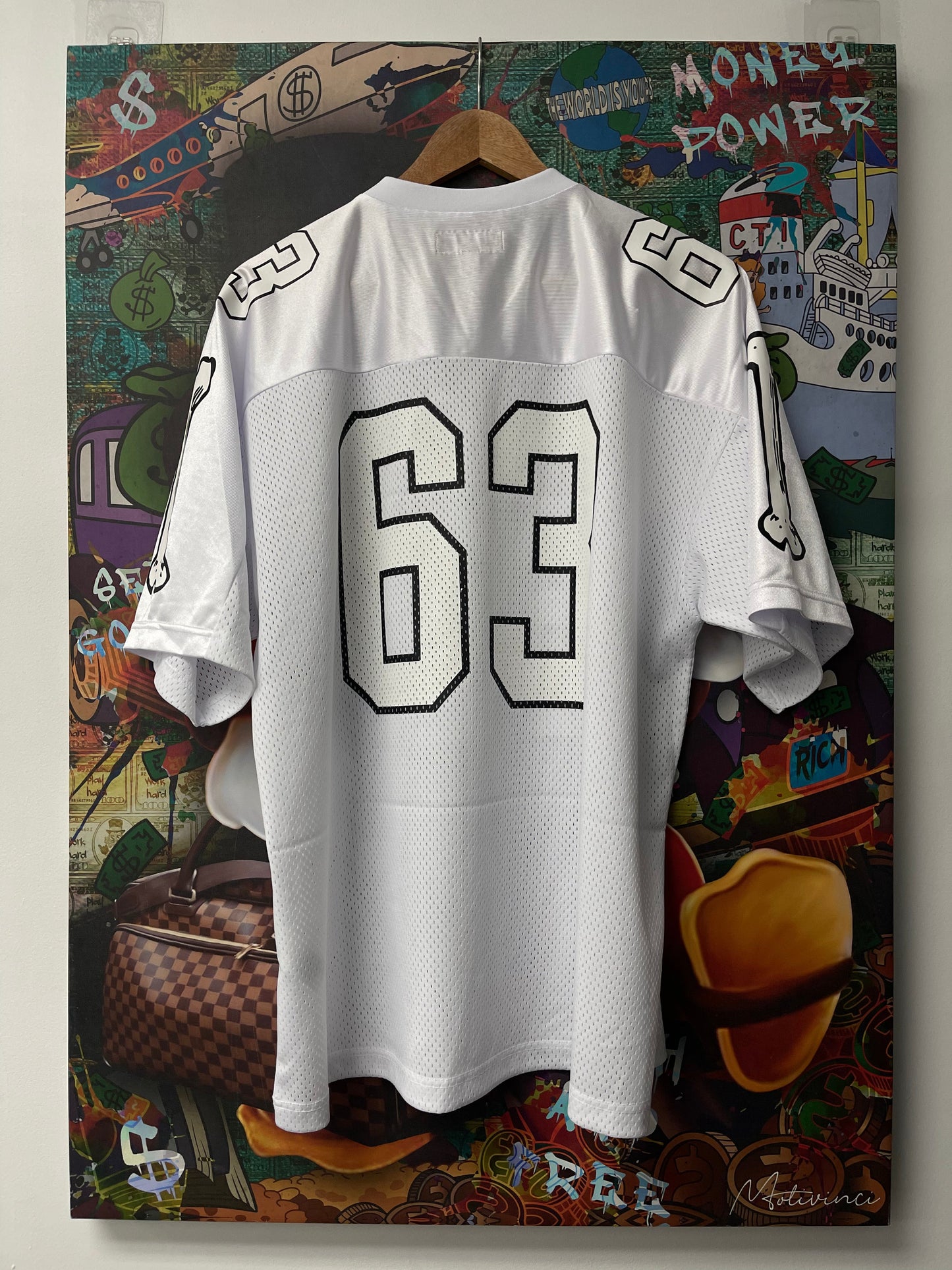 Supreme White 63 Jersey