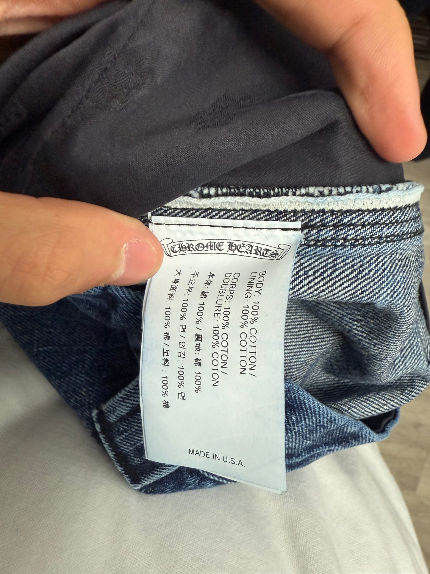Chrome Hearts "Indigo Blue" Carpenter Jeans