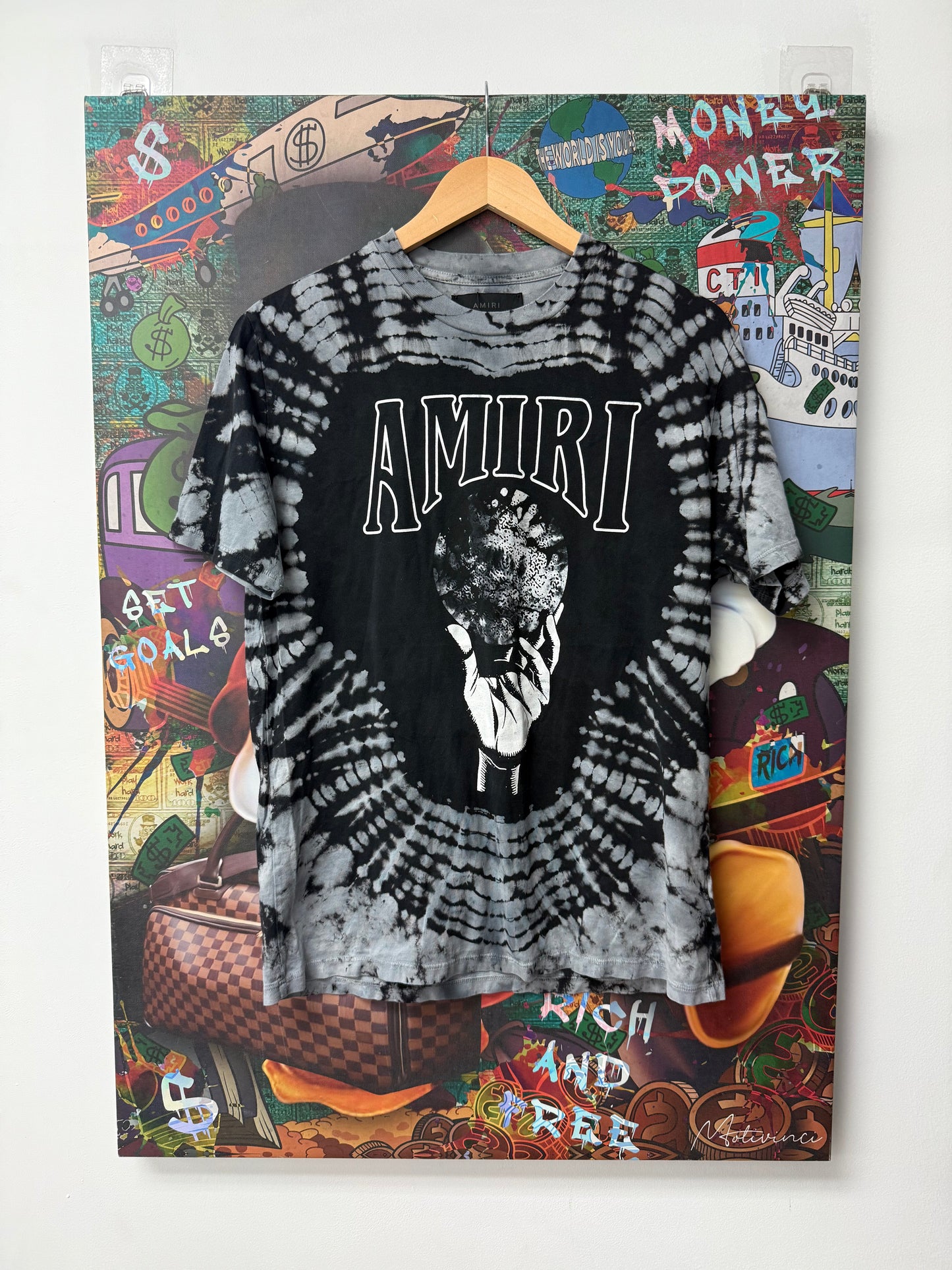 Amiri Crystal Ball Grey Tee