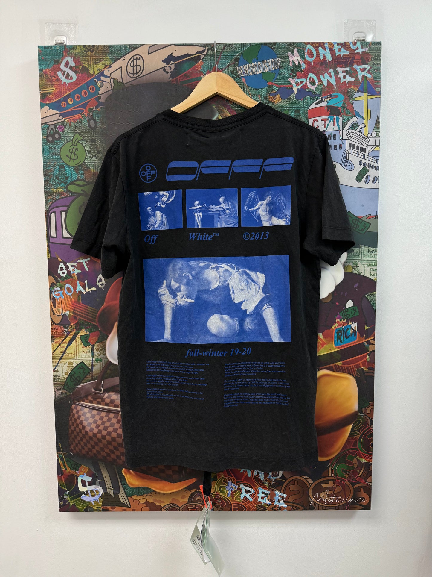 Off-White Grey Blue FW19 Tee