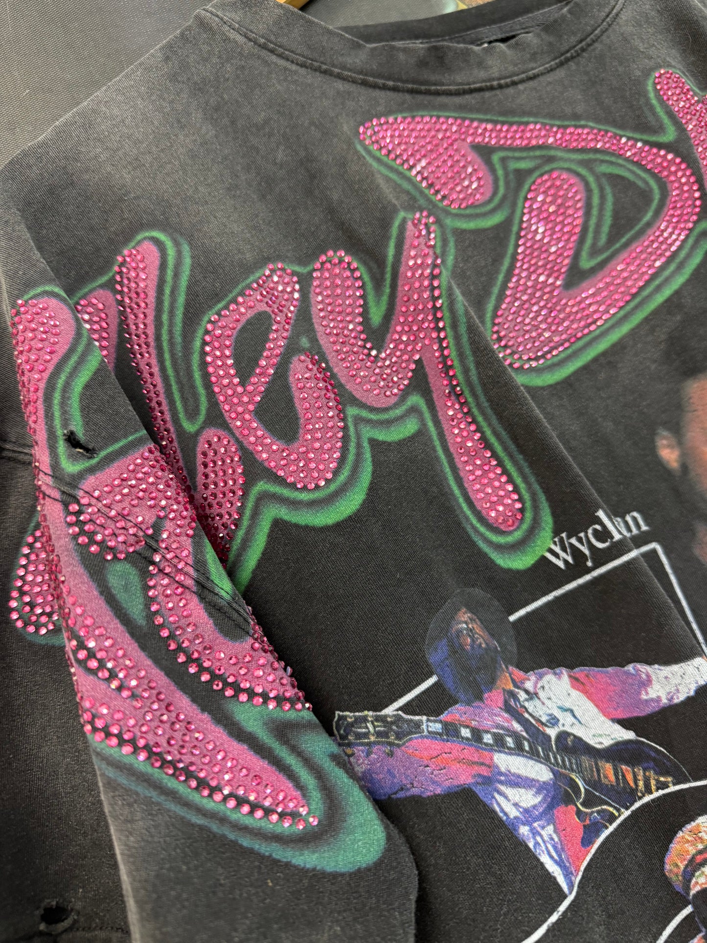 VALE The Fever Pink Bling Logo Tee Used