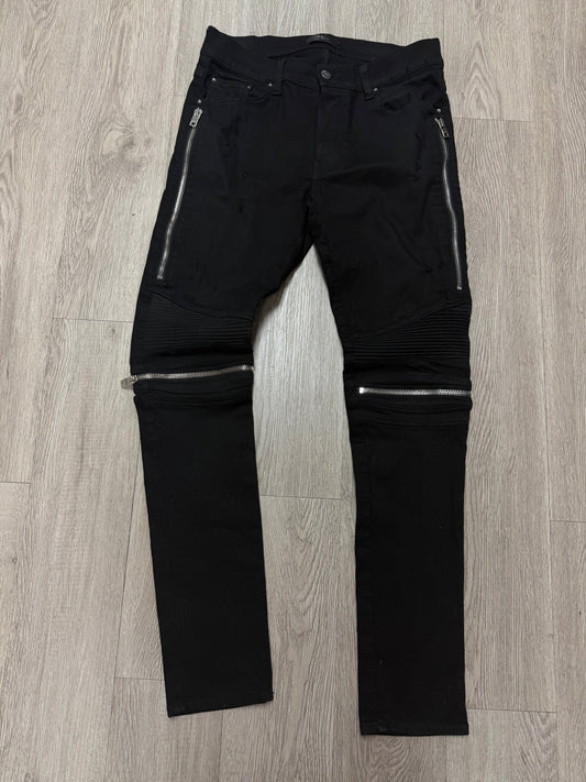 Amiri MX2 Black Black Patch Jeans