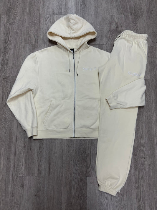 Sinclair Sweatsuit Cream Medium (Top) Small (Bottom) Used