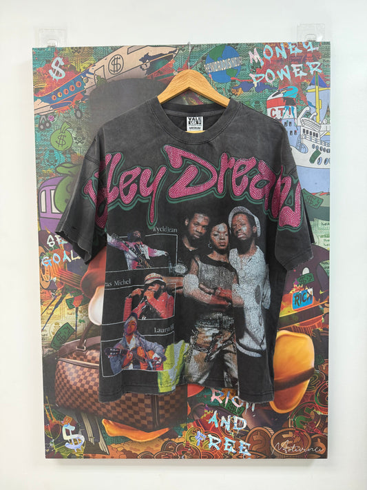 Vale Black Fever Rhinestone Pink Tee