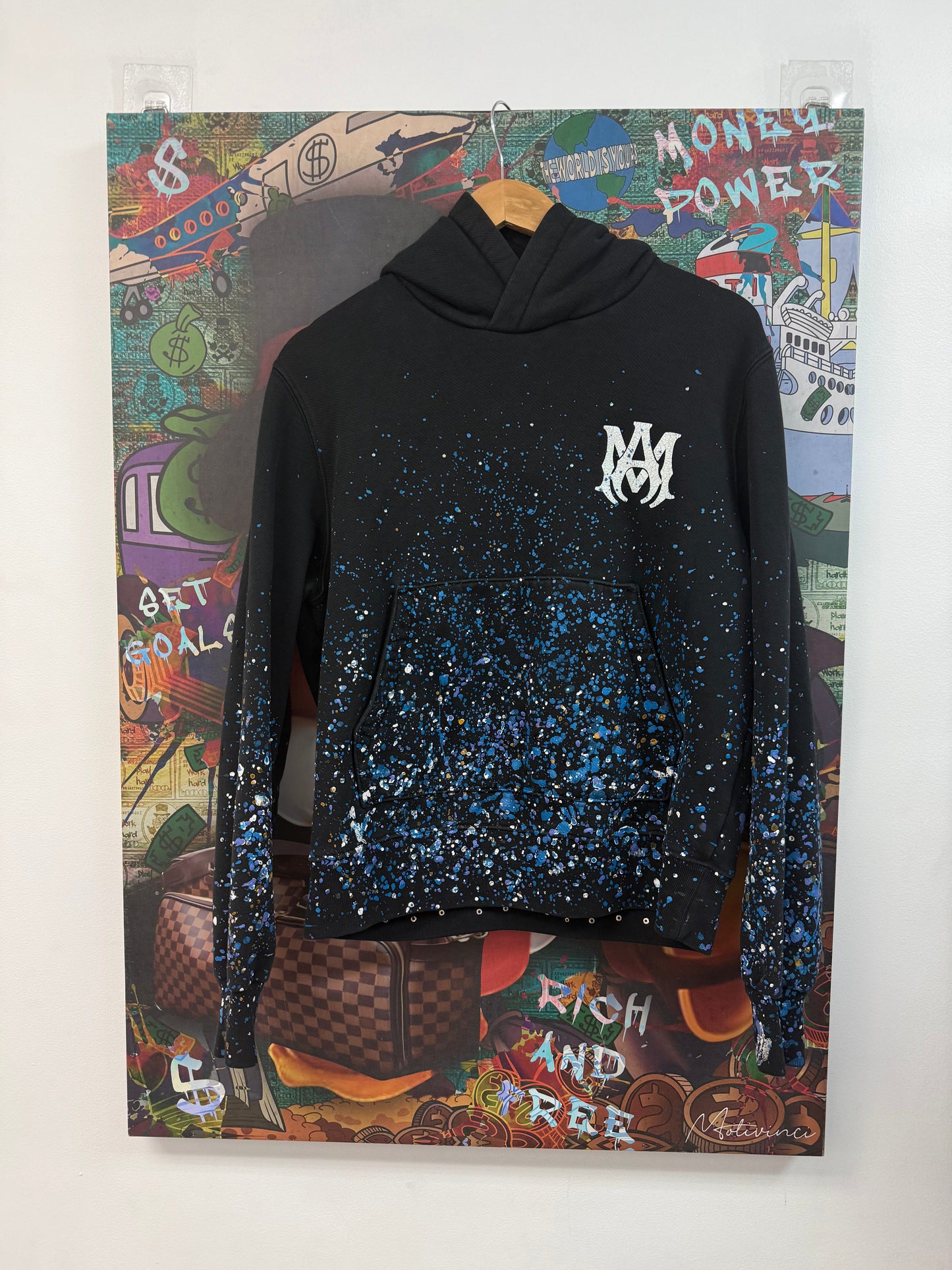 Amiri Black Crystal MA Hoodie