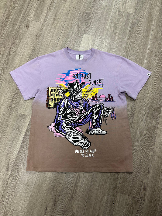 Warren Lotas One Last Sunset Purple Brown Tee