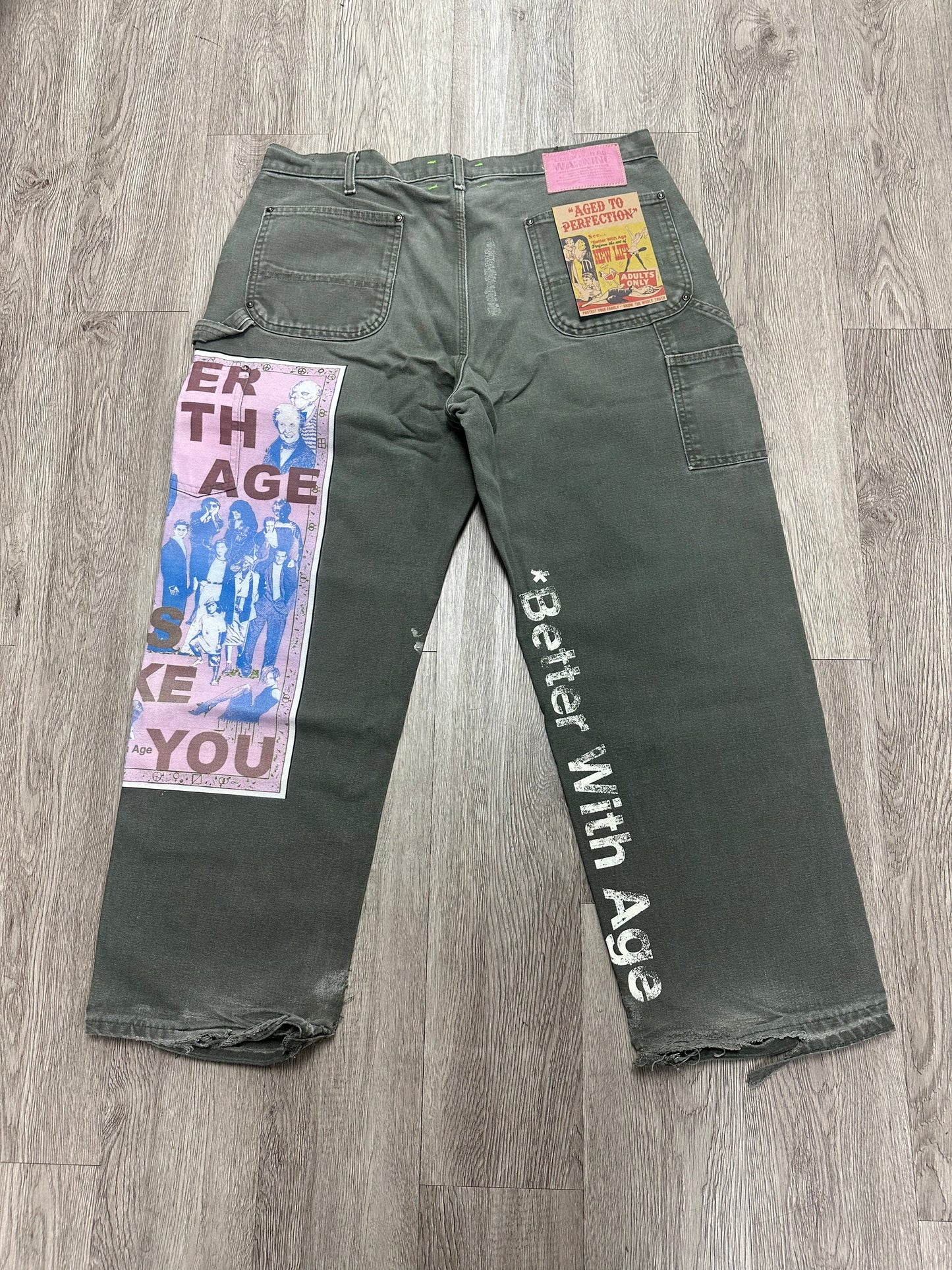 Better with Age "Looks Like You" Sage Green Jeans