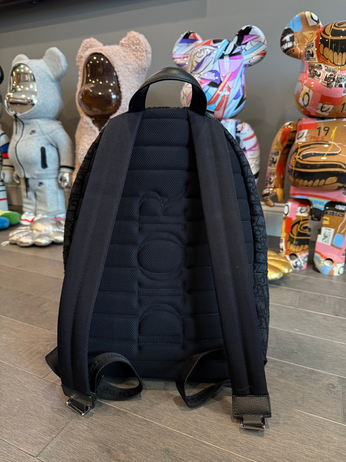 Dior Monogram Backpack Black Like New OS