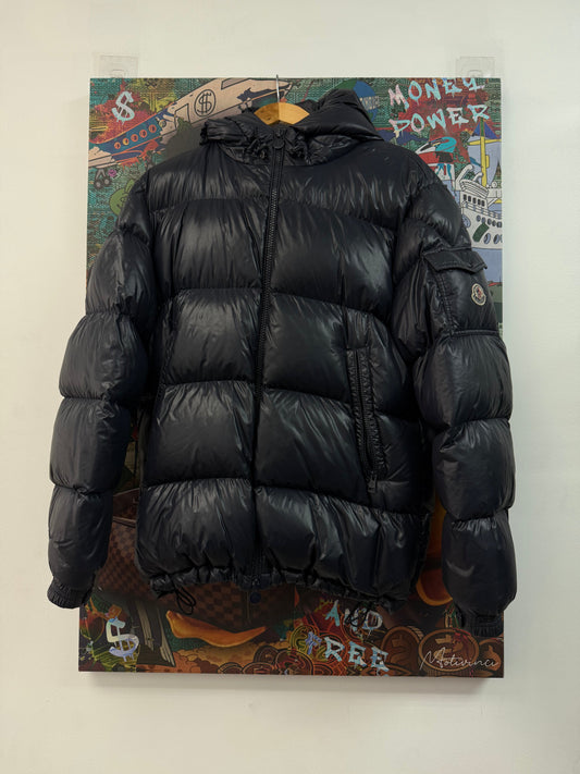 Moncler Maya Navy (Repaired) Used 4 (Large) N/A