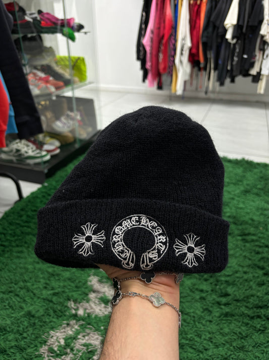 Chrome Hearts Horseshoe Beanie Black Used OS