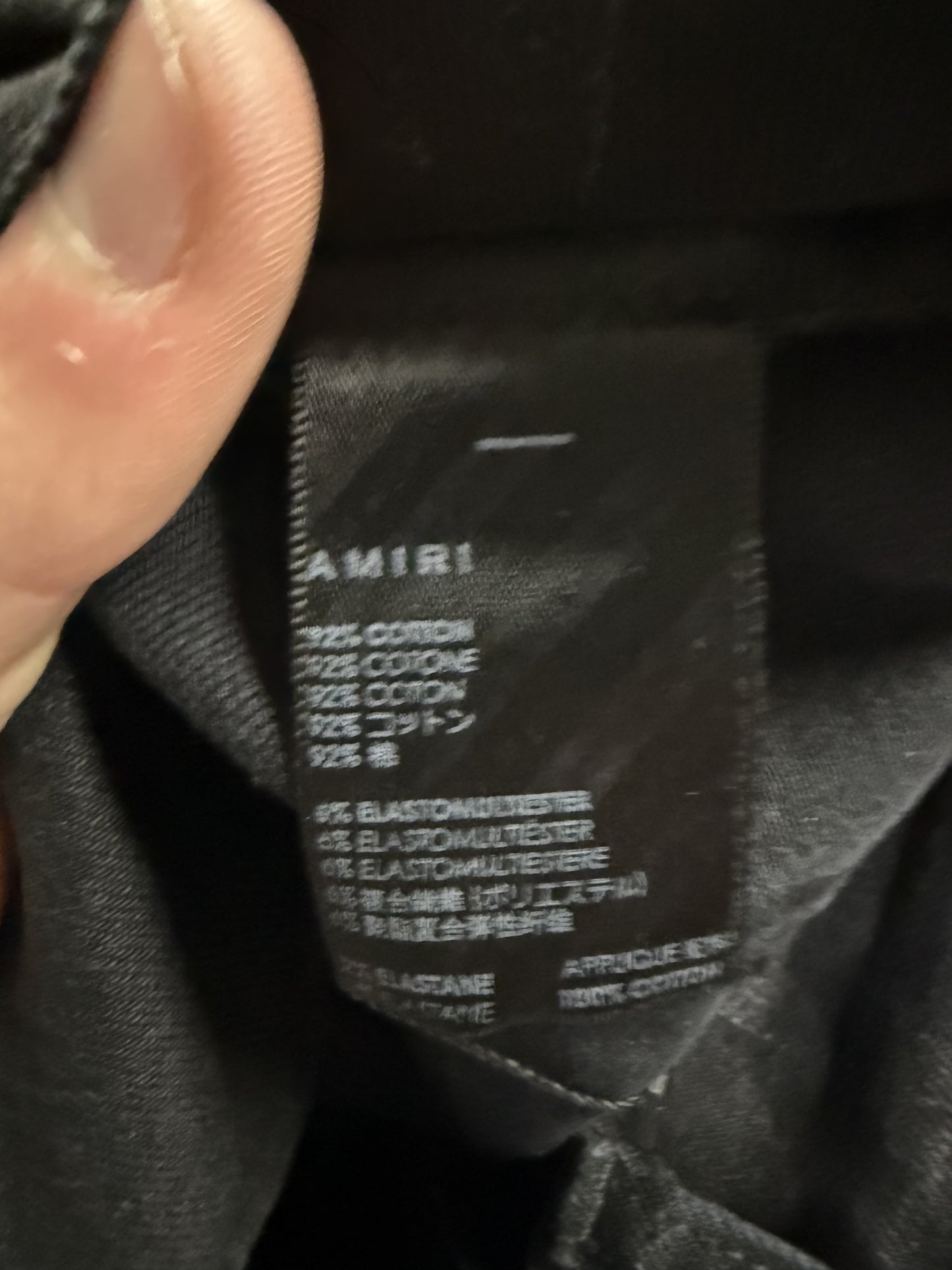 Amiri Jeans Black Halloween Paisley Patchwork Used 31