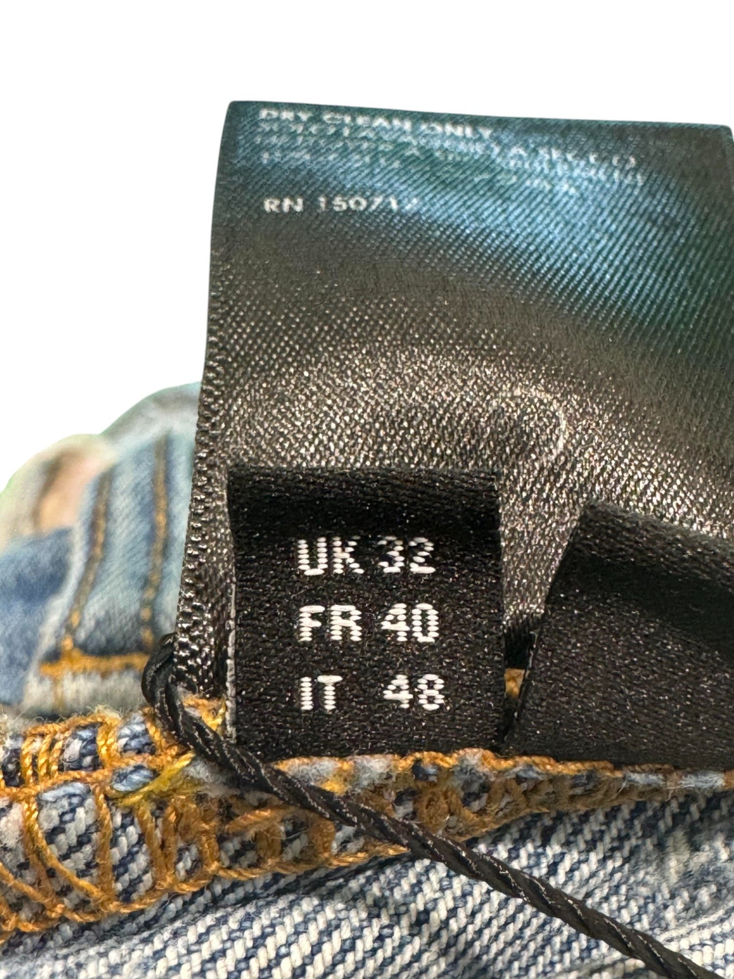 Amiri Thrasher Multi Color Light Wash Jeans