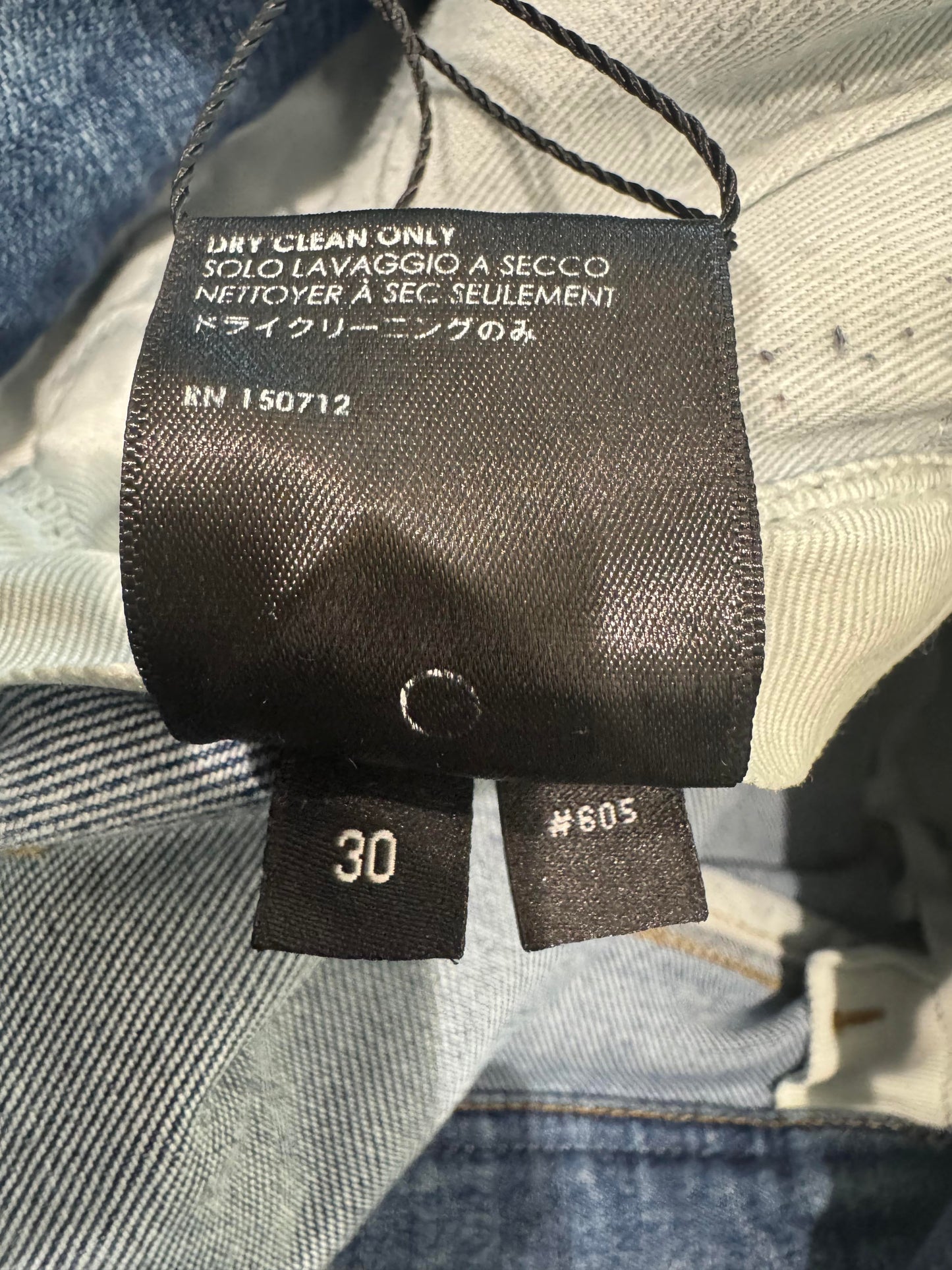 Amiri Knee Rip Light Wash Jeans