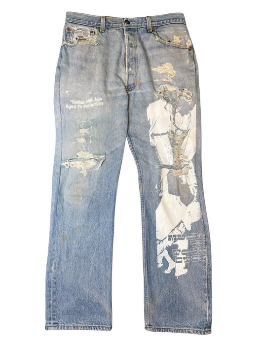 Better With Age Music To Your Eyes Blue Denim Jeans
