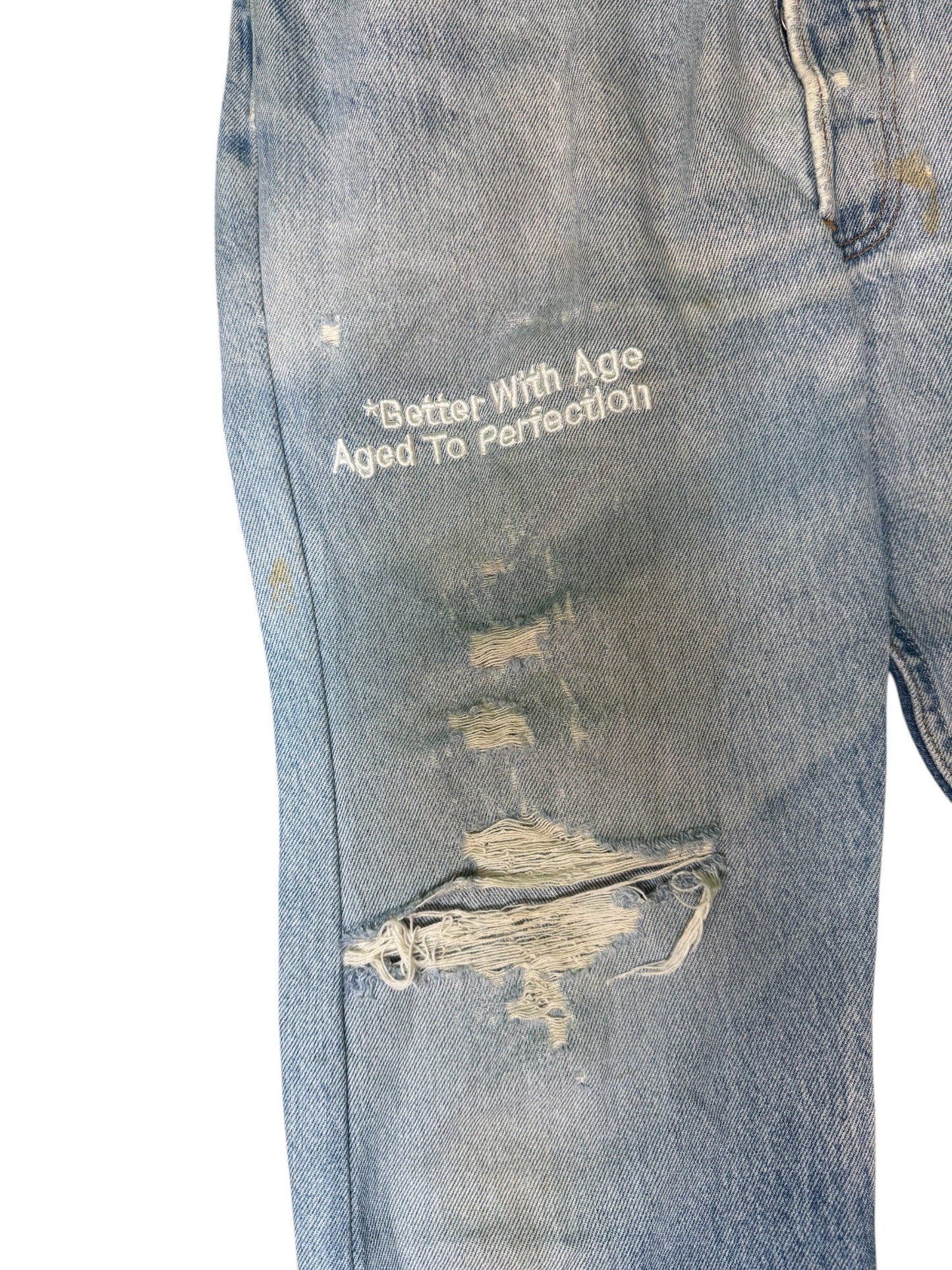 Better With Age Music To Your Eyes Blue Denim Jeans