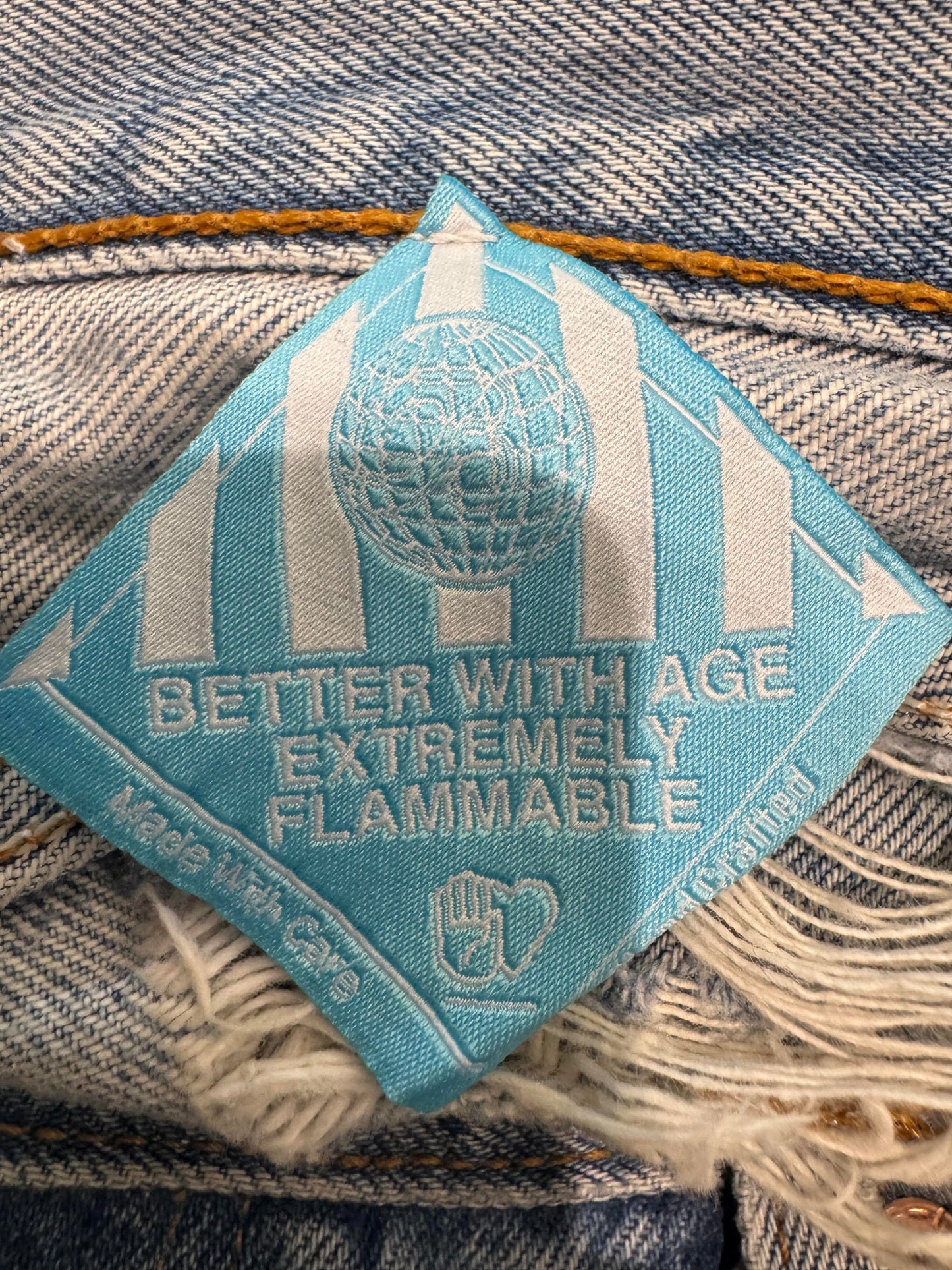 Better With Age Music To Your Eyes Blue Denim Jeans