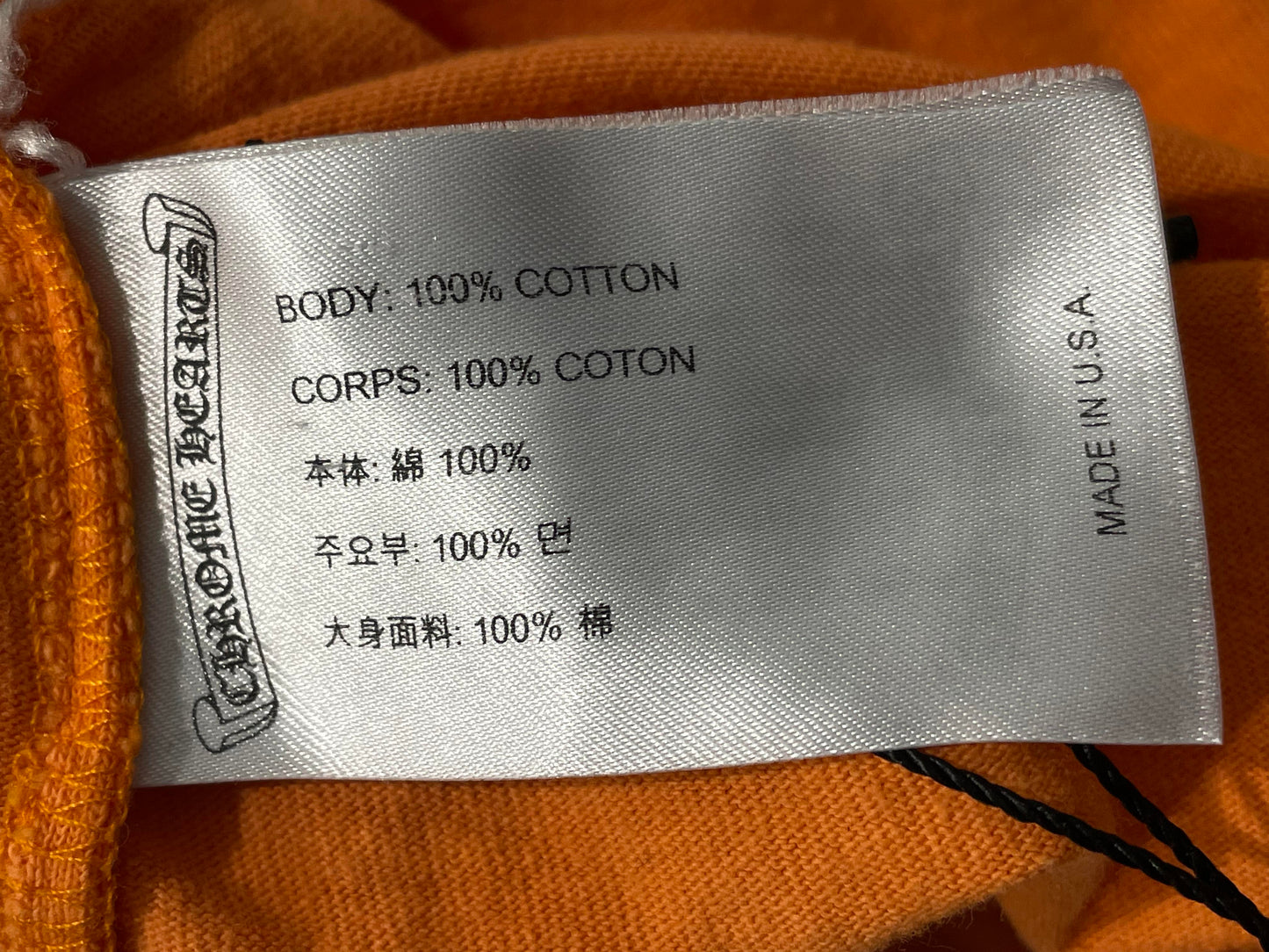 Chrome Hearts Matty Boy Link LS Orange Tee