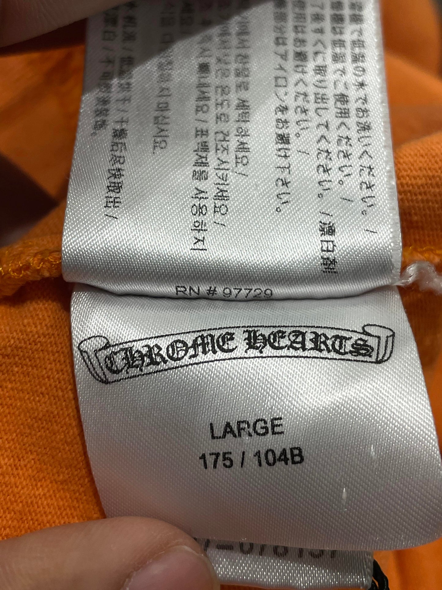 Chrome Hearts Matty Boy Link LS Orange Tee