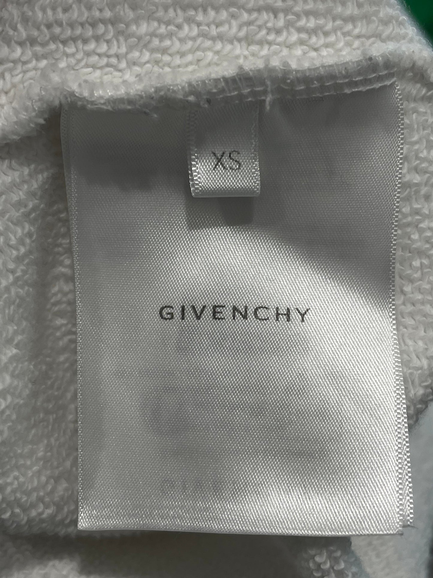 Givenchy Black Logo Crop Top Women's White Hoodie