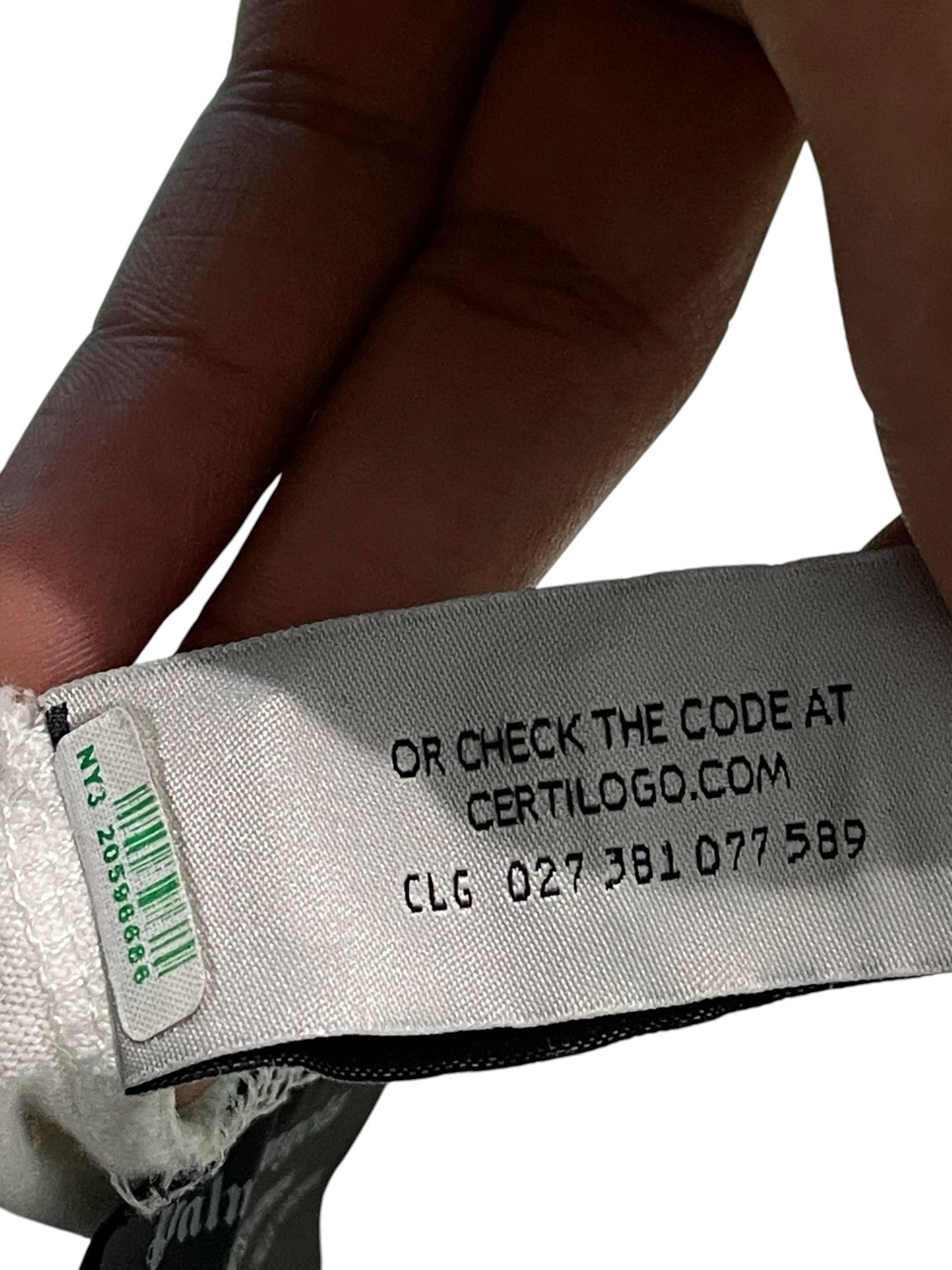 Palm Angels New York LS White Sweats