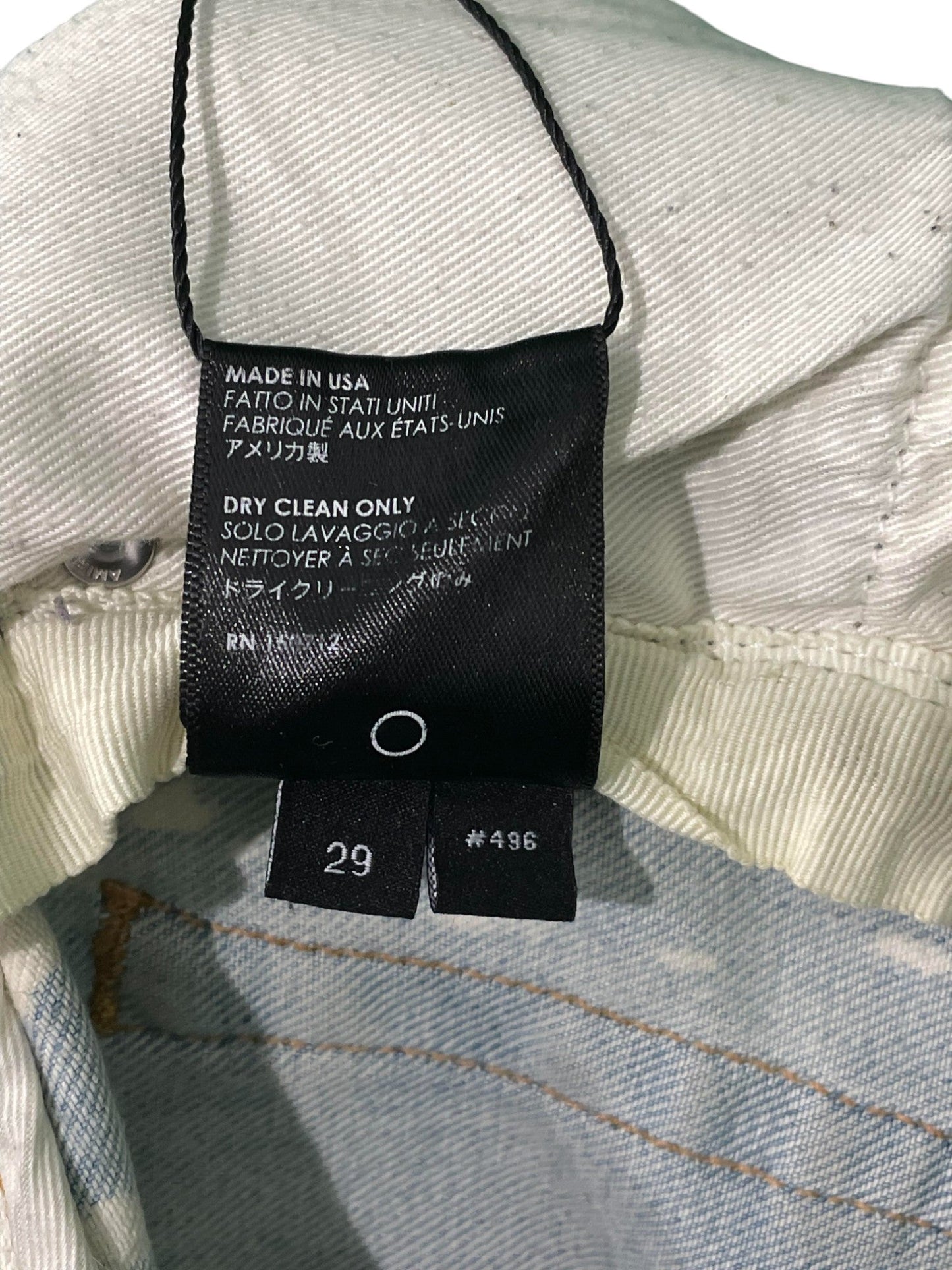 Amiri Thrasher Bleached Star Light Wash Jeans