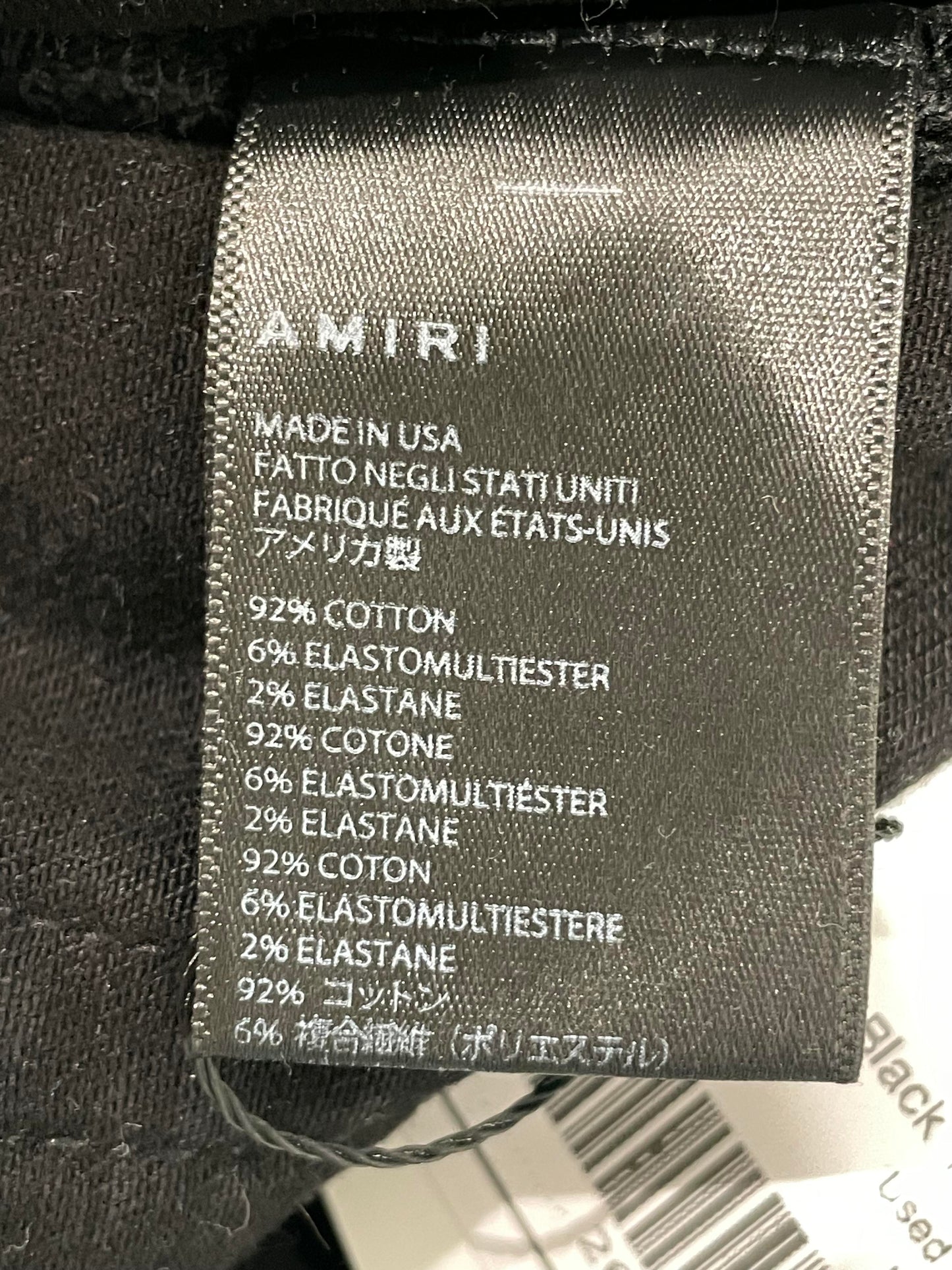 Amiri Thrasher Black Jeans